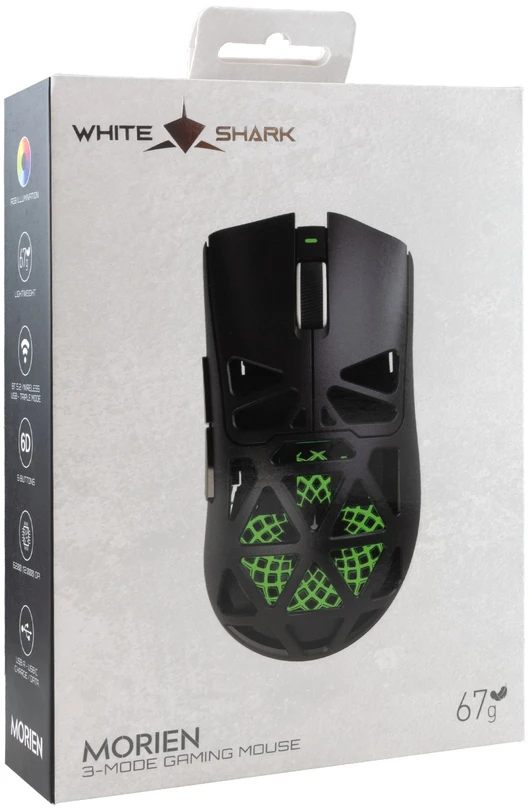White shark Baltas Shark Baltas Shark MORIEN WGM-5025 Juodas