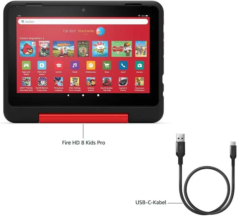 Planšetė Amazon | Fire HD 8 Kids Pro (2024) | Rožinė | 1280 x 800 pikselių | 32 GB | Wi-Fi | 802.11ac | Bluetooth versija 5.2