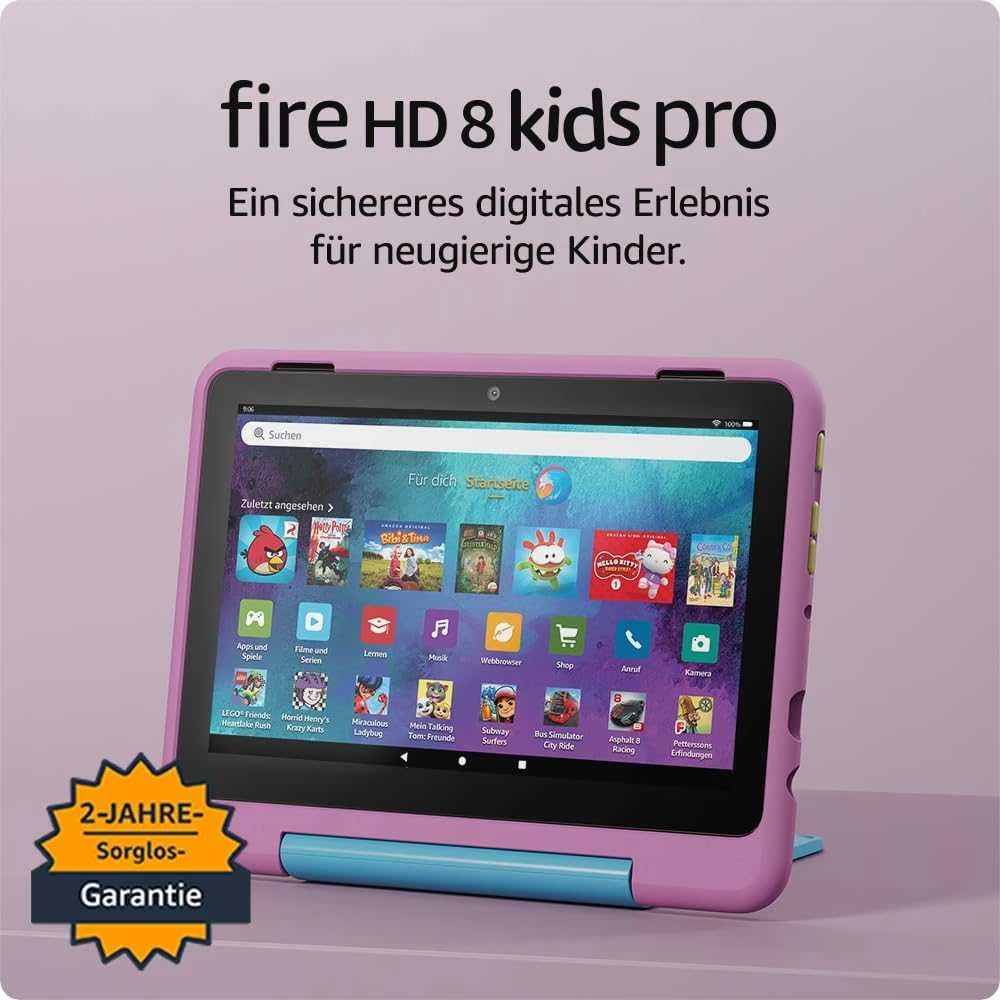Planšetė Amazon | Fire HD 8 Kids Pro (2024) | Rožinė | 1280 x 800 pikselių | 32 GB | Wi-Fi | 802.11ac | Bluetooth versija 5.2
