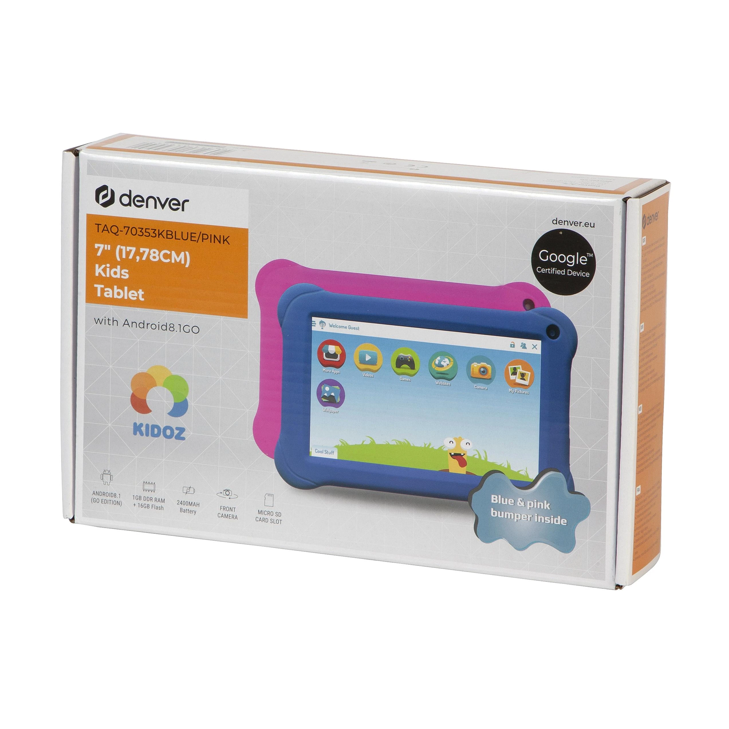  Planšetė Denver TAQ-70353K 7/16GB/1GB/WI-FI/ANDROID6/BLUE PINK
