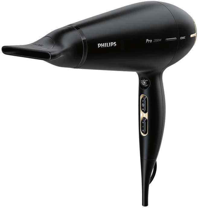 Plaukų džiovintuvas / Philips HPS920/00 / Juodas
