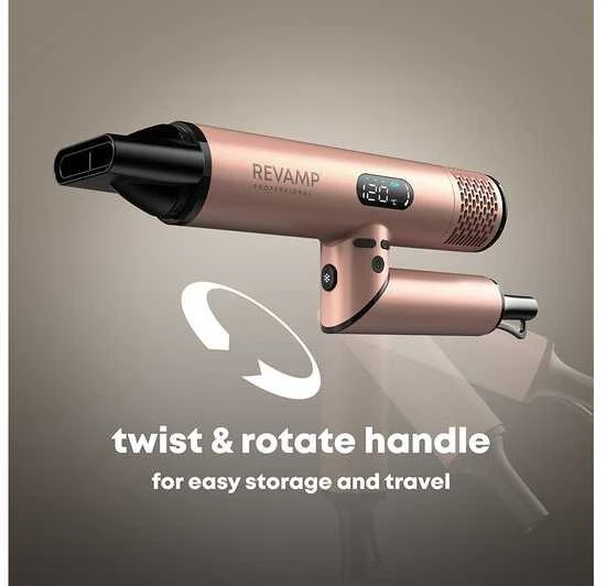 Revamp DR-6400GD-EU Dynamic Radiance x Shine Plaukų džiovintuvas Gold