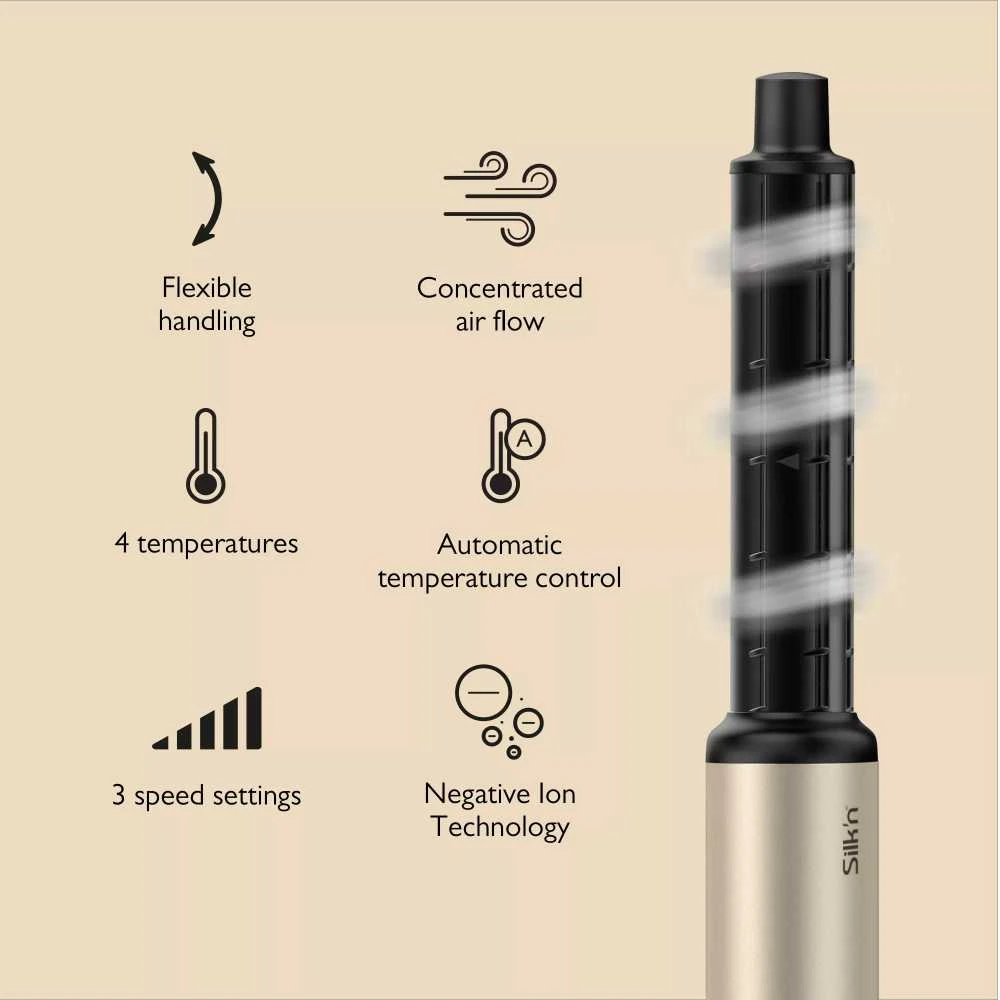 Plaukų džiovintuvas ir formavimo prietaisas 5-in-1 Silk'n SilkyAir Flex