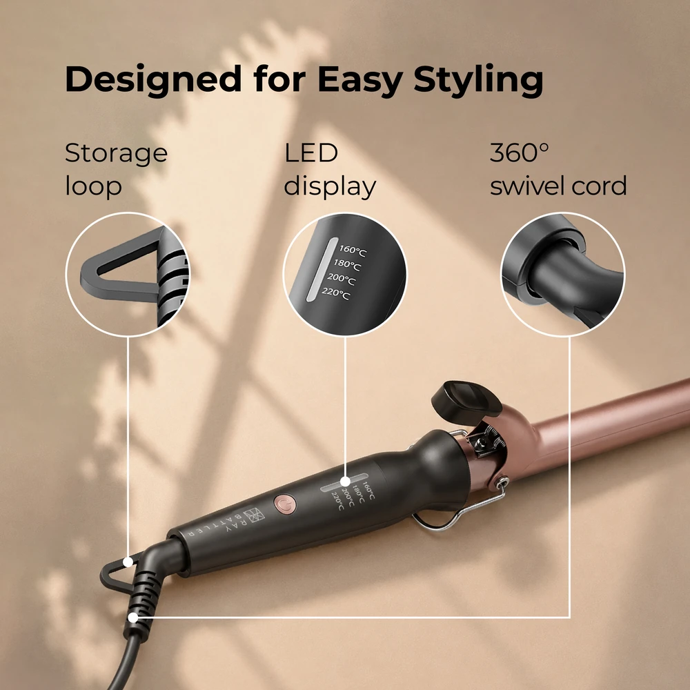 Ray Battler RB 6566 Curling Iron 25mm Diameter