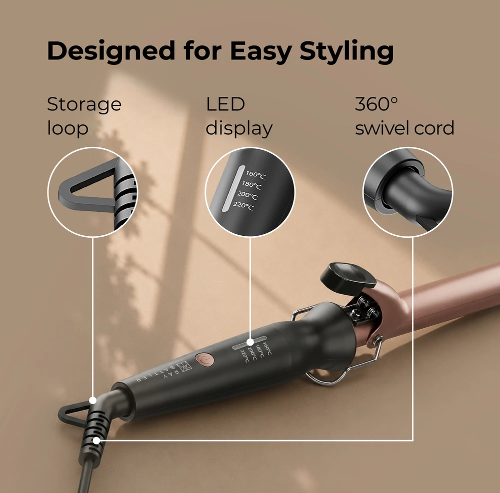 Ray Battler RB 6568 Curling Iron 19mm Diameter