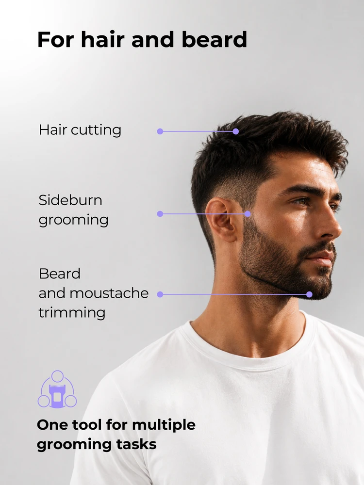 Ray Battler RB 6920 Hair Clipper + 6 Guide Combs
