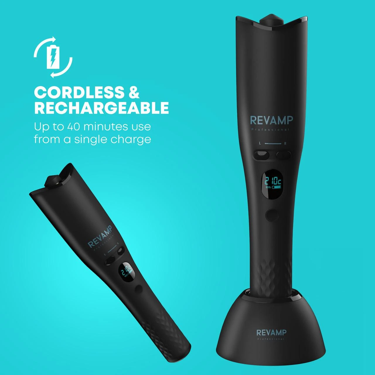 Revamp CL-2750-EU2 iGEN belaidis „Progloss Hollywood Curl“ automatinis besisukantis suktukas