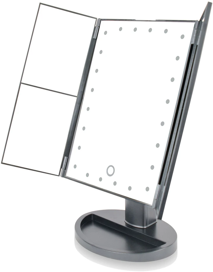 Kosmetinis veidrodis Rio 24 LED TOUCH DUOMENAMAS MAKEUP MIRROR (2X ir 3x) – MMFD