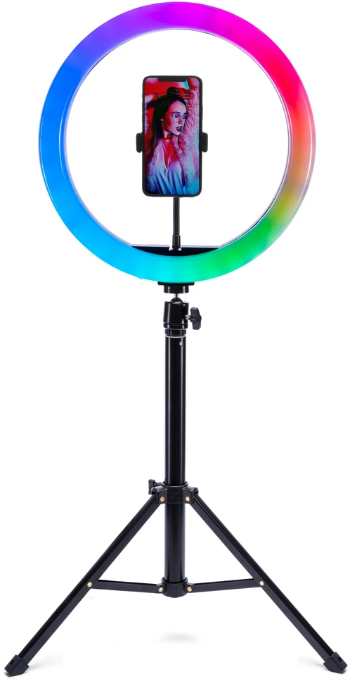 „Rio RL12-EU/1,4“ 30 cm studijinis RGB žiedinis šviestuvas „Beauty“