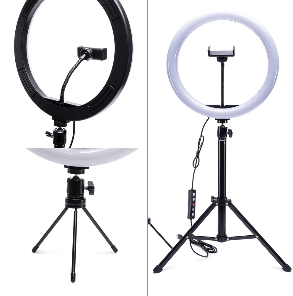 „Rio RL12-EU/1,4“ 30 cm studijinis RGB žiedinis šviestuvas „Beauty“