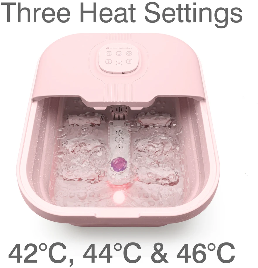 Rio FTBH13-EU-PK/1,3 Deluxe Foldaway Foot Spa Rožinė
