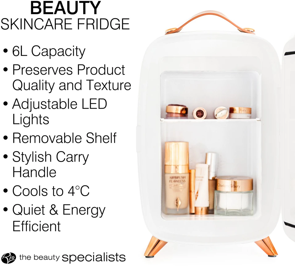 Rio FRBM-EU/1,0 6L Beauty Skincare Šaldytuvas Whit Mirror