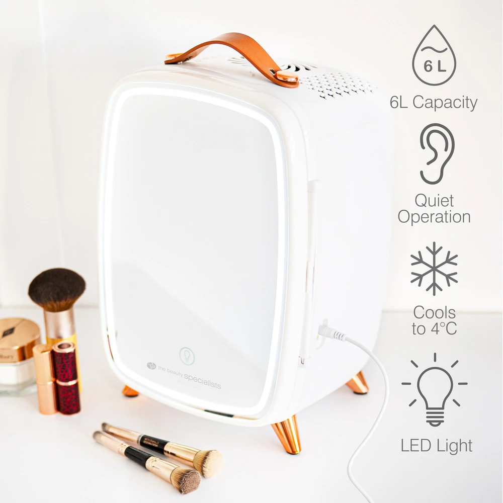 Rio FRBM-EU/1,0 6L Beauty Skincare Šaldytuvas Whit Mirror