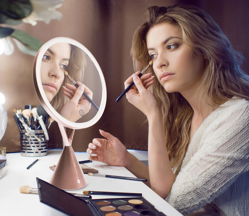 Rio MMCO-EU/1,4 Illuminated HD Make Up Mirror Rose Gold