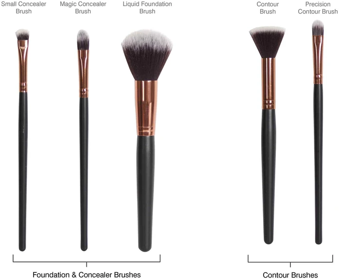 Rio PROFESSIONAL COSMETIC 24 makiažo šepetėlių rinkinys