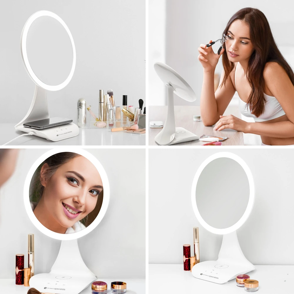 „Rio Beauty“ įkraunamas X5 didinamasis veidrodis su įmontuota įkrovimo stotele