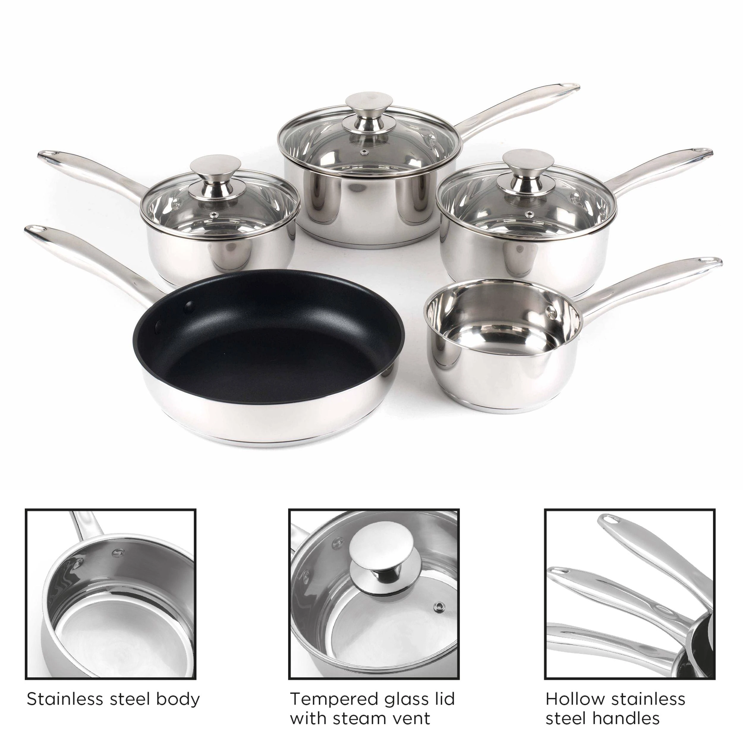 Russell Hobbs BW06572EU72 Classic collection S/S puodų rinkinys 5vnt