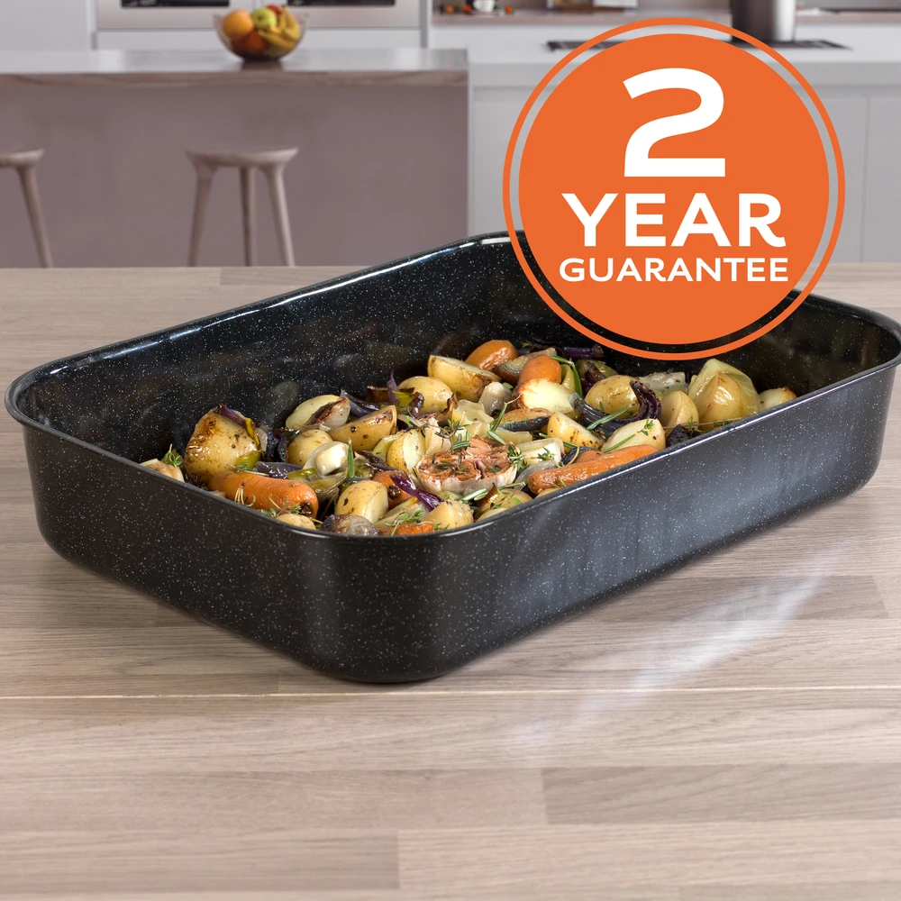 Russell Hobbs CW114312 VIT Enamel 42cm Deep Roaster