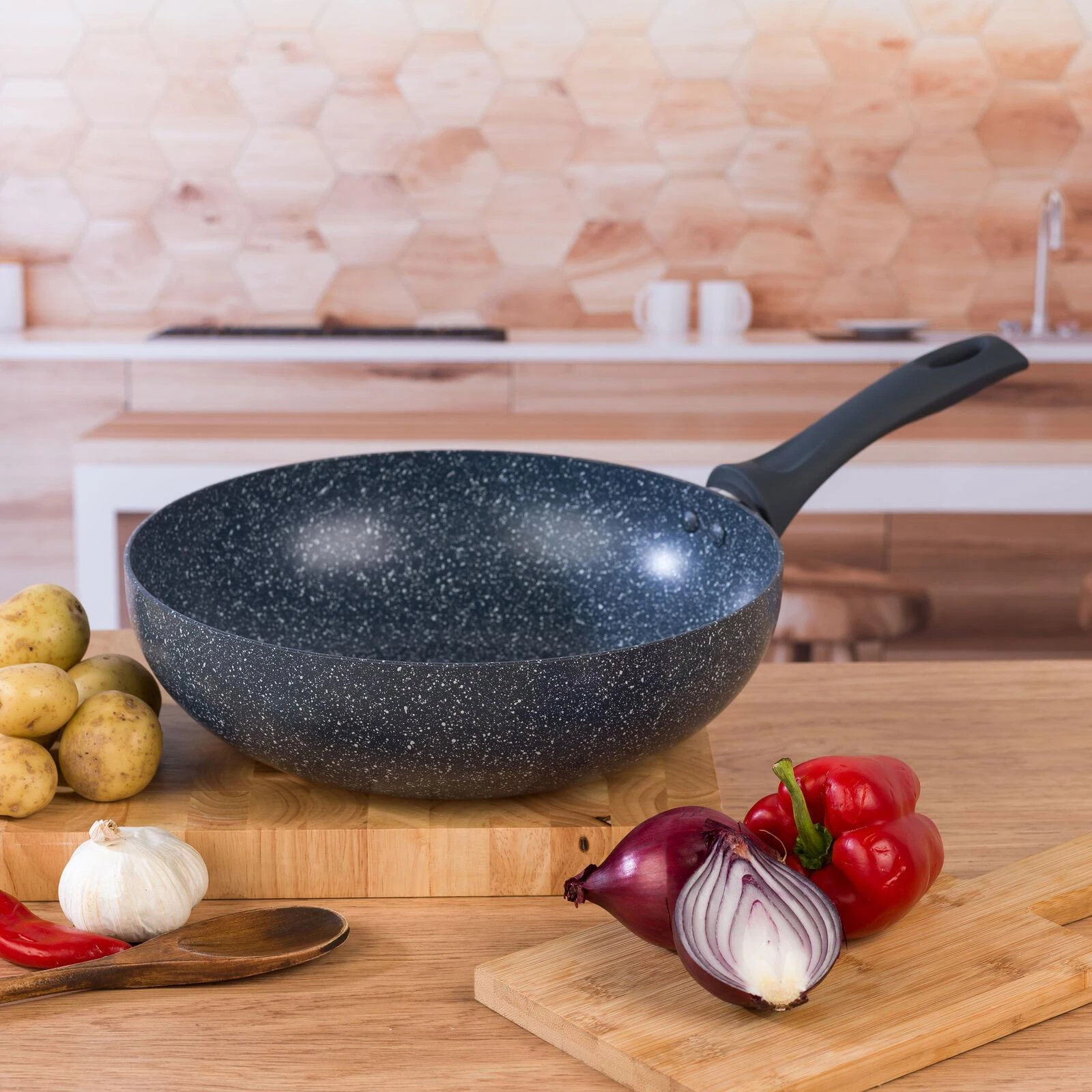 Russell Hobbs RH00851EU7 Akmeninė keptuvė „Nightfall“ 28 cm