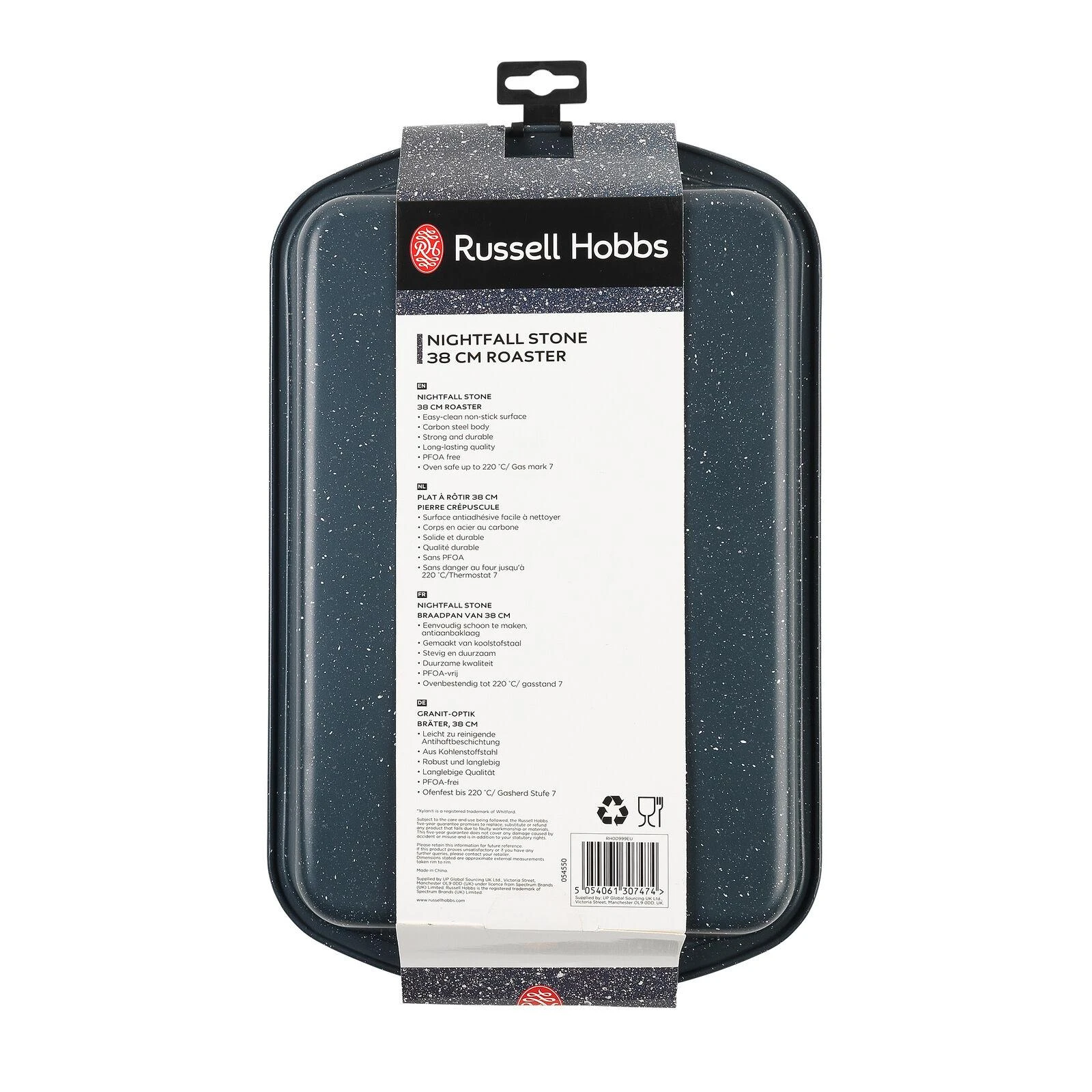 Russell Hobbs RH009992EU7 akmeninė keptuvė „Nightfall“, 38 cm