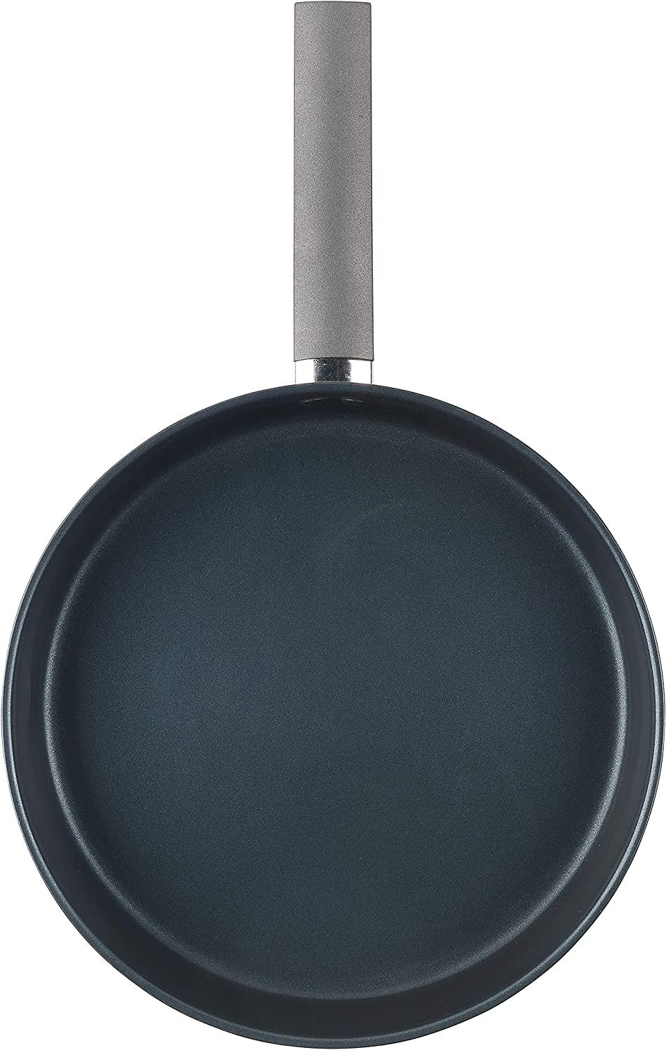 Russell Hobbs RH01160EU Frying Pan, Stainless Steel with Non-Stick Coating, Tall Sides for Less Mess, Larger Capacity for Batch Cooking, Induction Suitable, Sauté Pan, Excellence Collection, 28 cm
