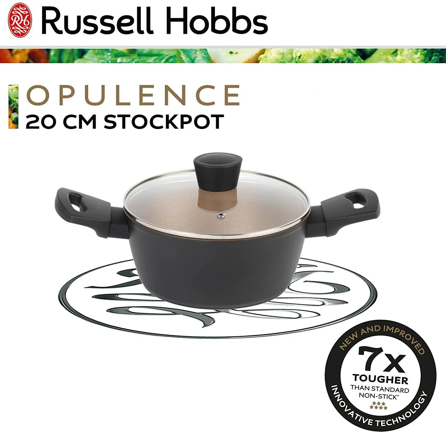 Russell Hobbs RH01669BEU7 Opulence stockpot 20cm juodas