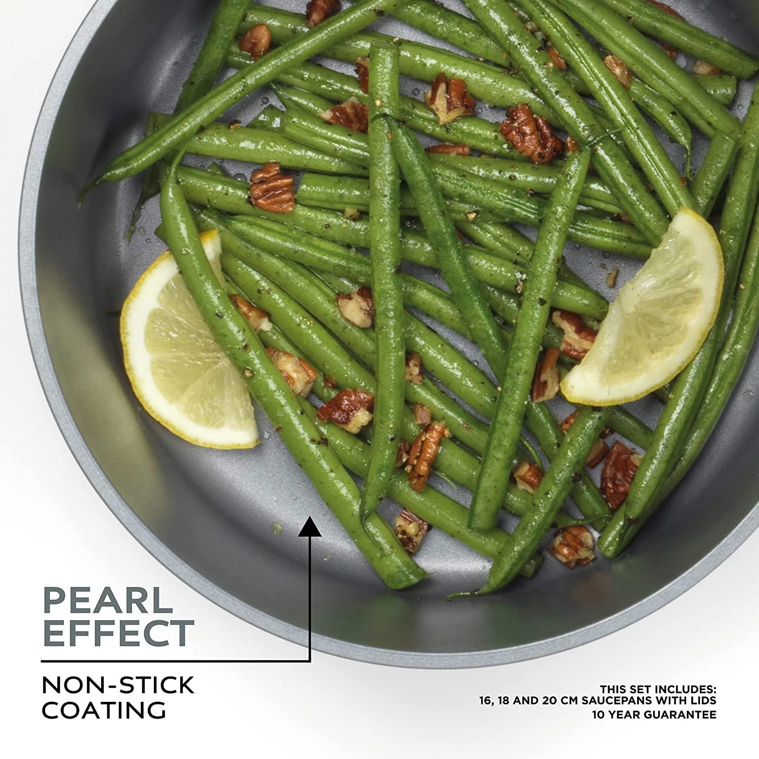 Russell Hobbs RH01706EU perlamutrinių puodų rinkinys, 3 vnt.