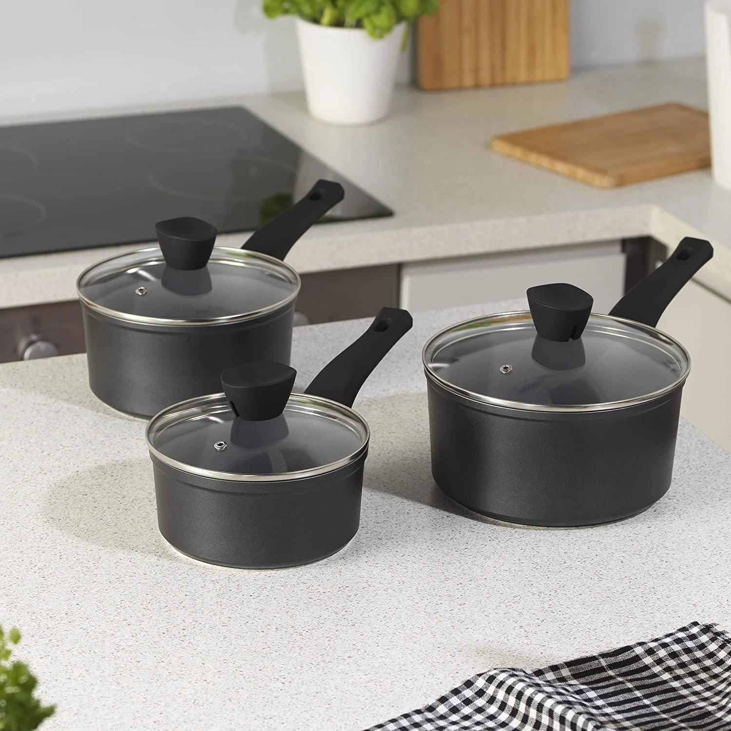 Russell Hobbs RH01706EU perlamutrinių puodų rinkinys, 3 vnt.