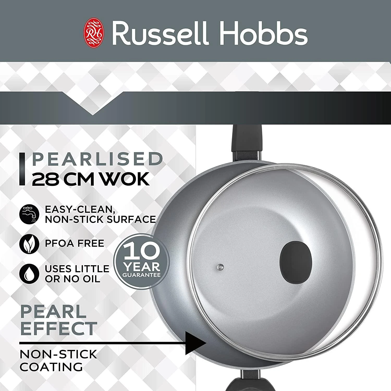 Russell Hobbs RH01709EU perlinė keptuvė 28 cm