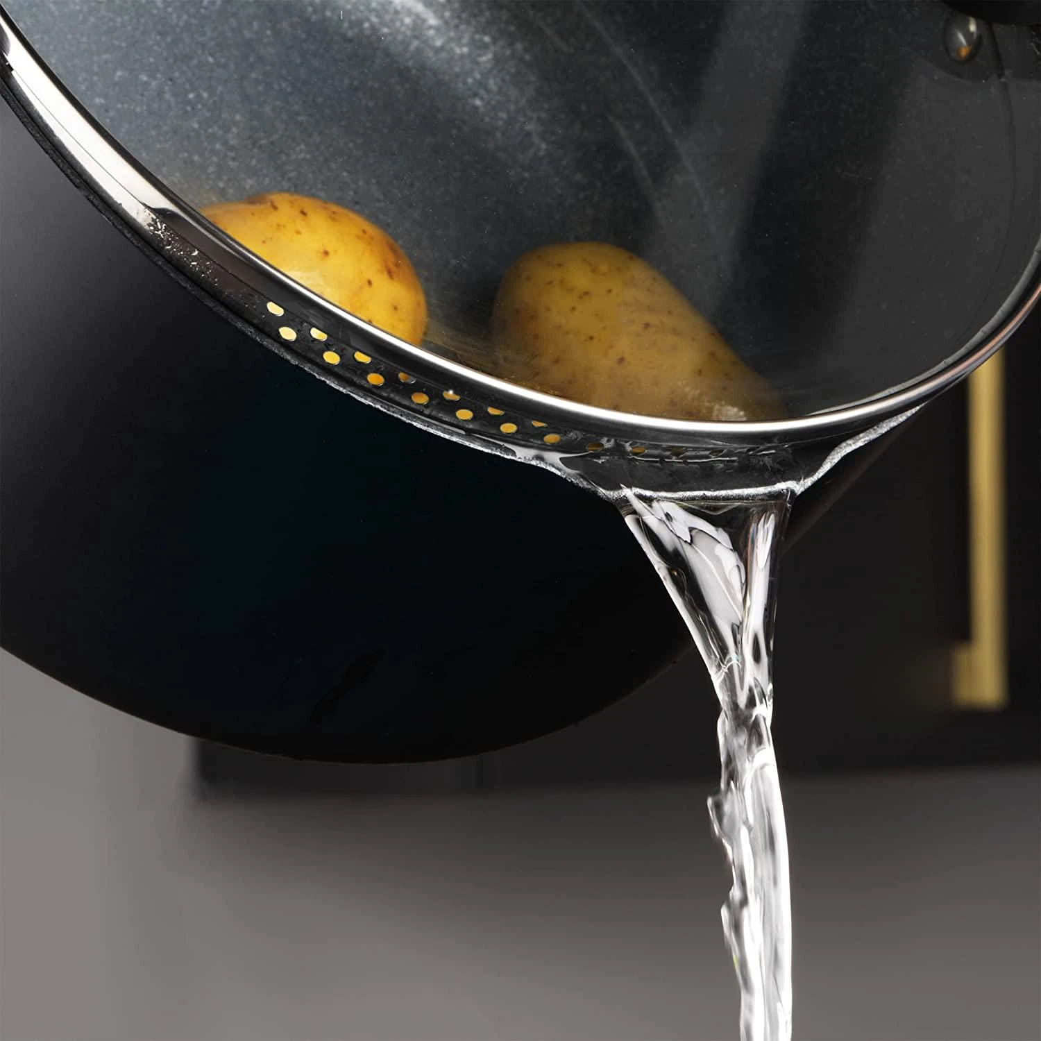Russell Hobbs RH01840EU7 Stackable metallic marble puodų rinkinys 4pcs