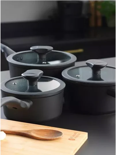 Russell Hobbs RH02131EU7 Crystaltech aukštas puodų rinkinys, 3 vnt.