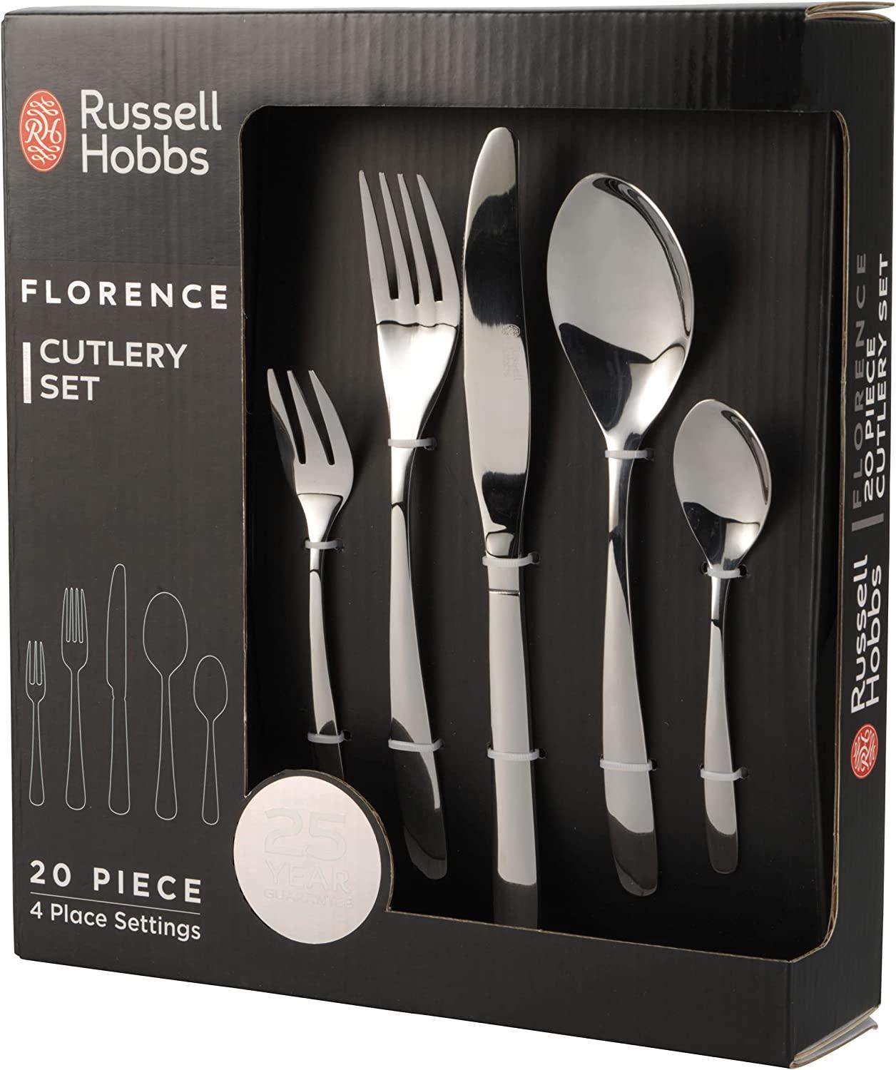 Russell Hobbs RH02264EU7 Florence cutlery set 20pcs, žema kaina Varle.lt