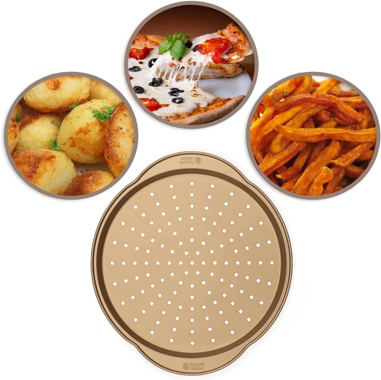 Russell Hobbs RH02338GEU71 Opulence pizza pan 37cm auksinis