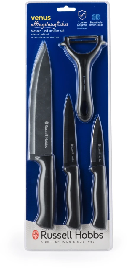 Russell Hobbs RH031521 Venus 4 pcs Peilis And Peeler Set