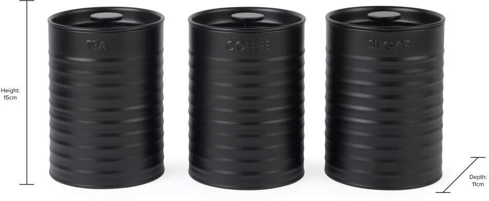 Russell Hobbs RH03268EU7 Liniera 3 Piece Canister Set