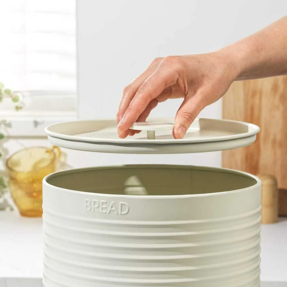 Russell Hobbs RH03269CEU7 Ribbed Bread Bin, Kreminis