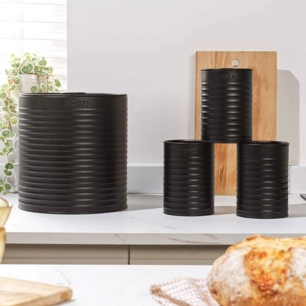 Russell Hobbs RH03270 Liniera 4-Piece Countertop Set, Juodas