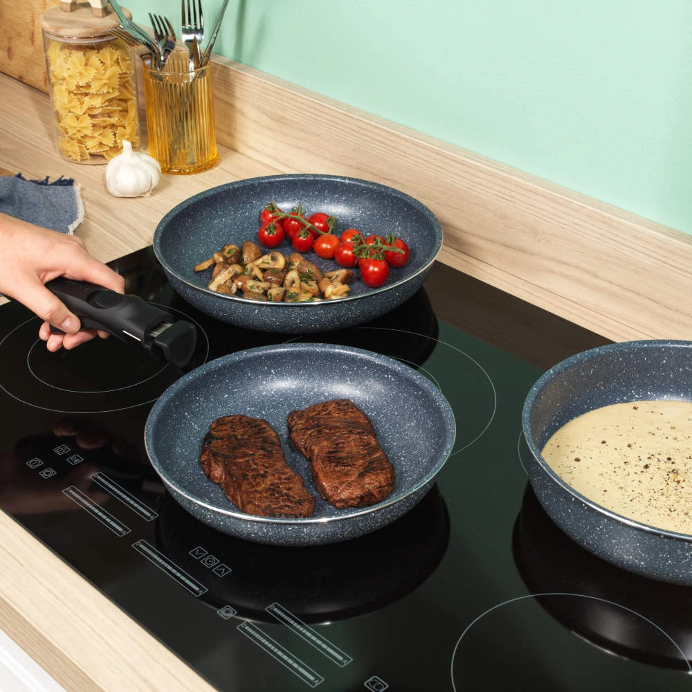 Russell Hobbs RH03297 „Nightfall Stone“ 4 dalių išmaniųjų keptuvių rinkinys