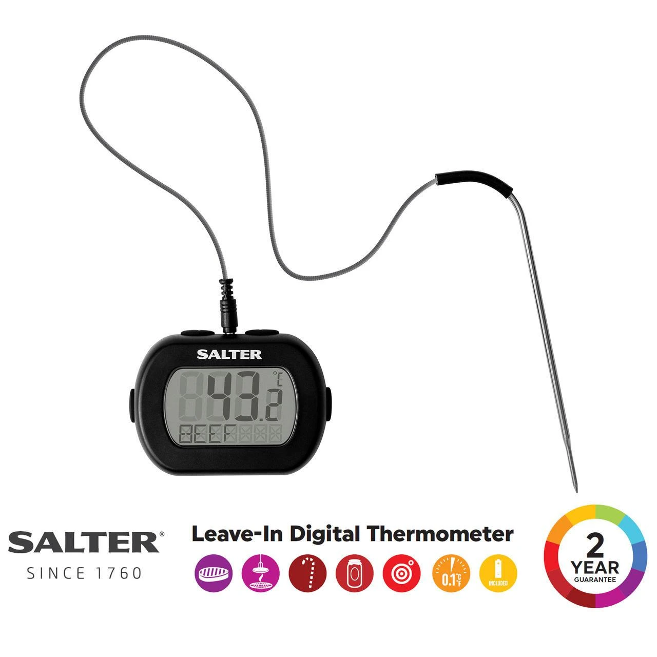Salter 515 BKCR Leave-In Skaitmeninis termometras