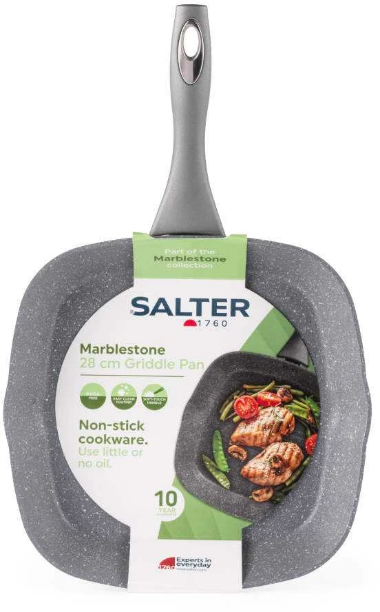 Salter BW02773G1EU7 Marblestone 28cm Griddle Pan