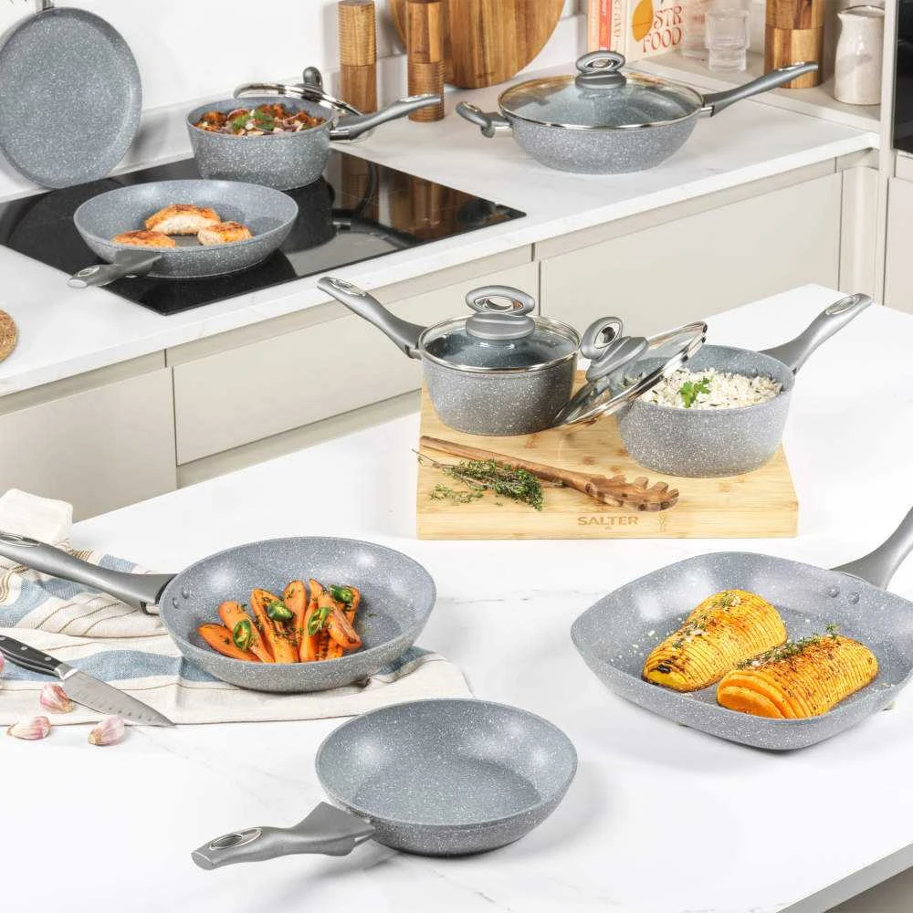 Salter BW02773G1EU7 Marblestone 28cm Griddle Pan