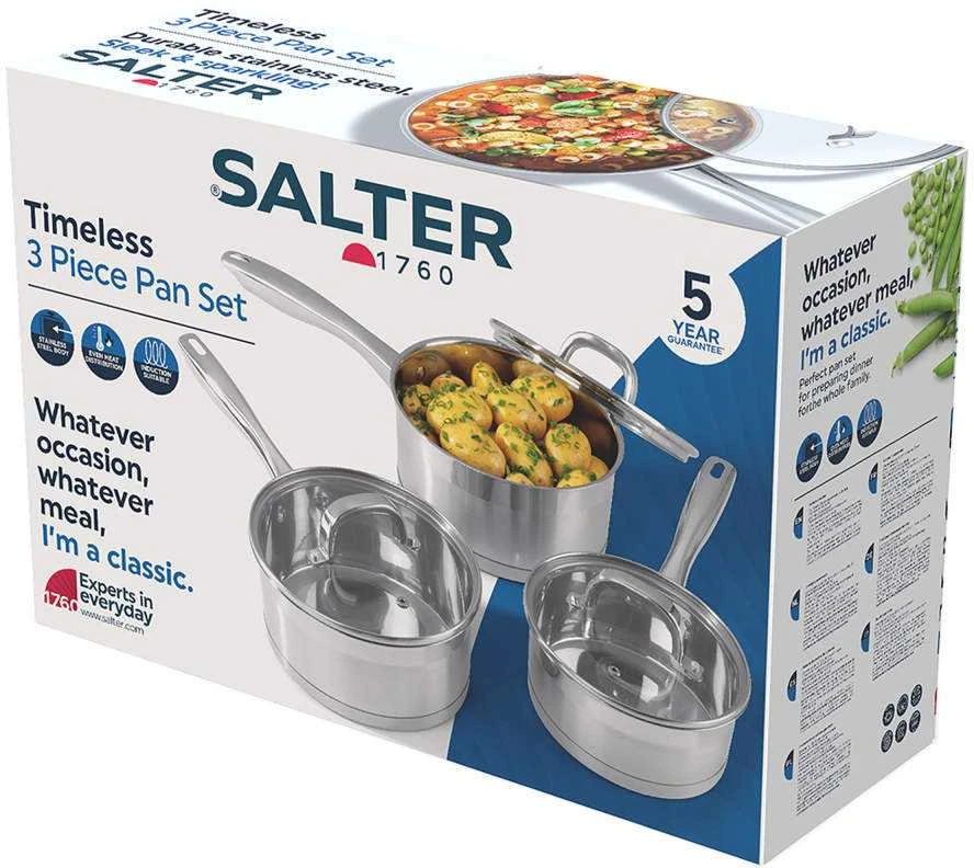 Salter BW06734EU7 „Timeless Collection“ 3 dalių keptuvių rinkinys