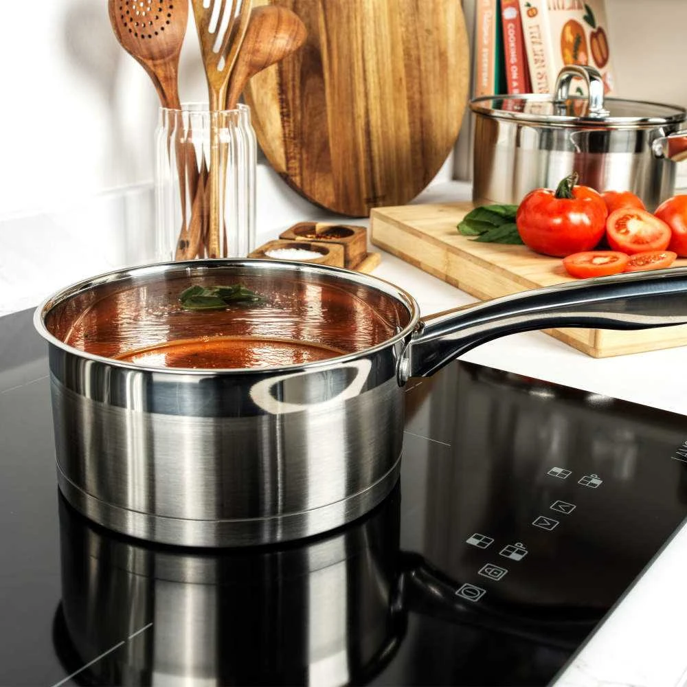 Salter BW06746EU7 „Timeless Collection“ nerūdijančio plieno 5 dalių keptuvių rinkinys