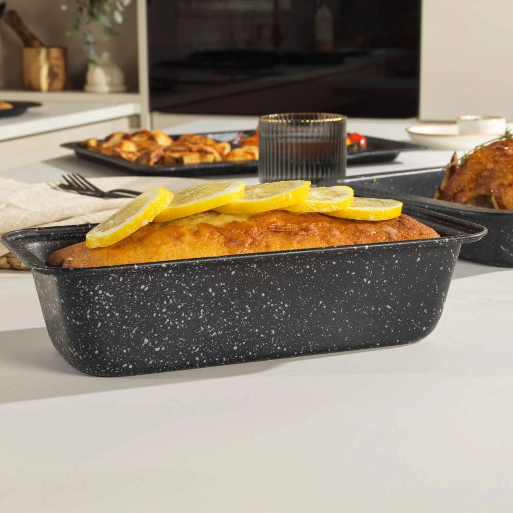 Salter BW070371EU7 Marblestone 27cm Loaf Pan, Sidabrinis