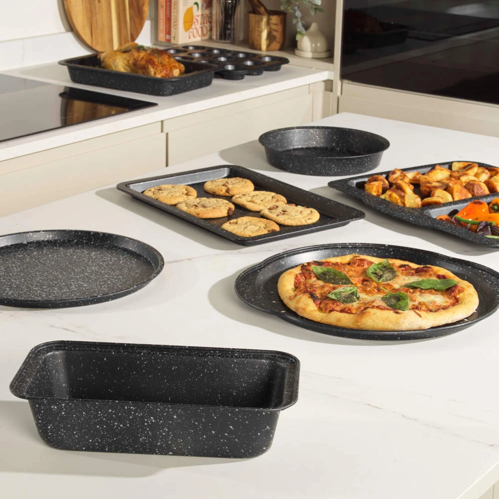 Salter BW070371EU7 Marblestone 27cm Loaf Pan, Sidabrinis