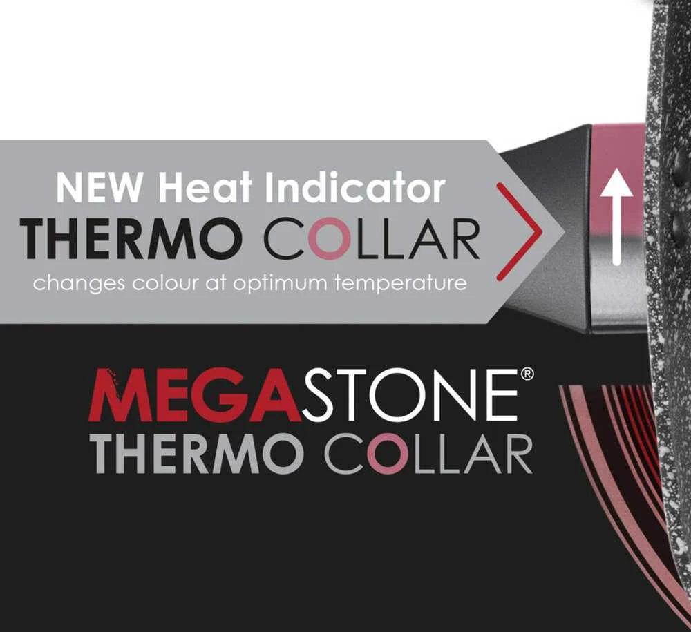Salter BW11460BRMFO Megastone Thermo Collar 3-Piece Prikaistuvis Set - 16/18/20cm