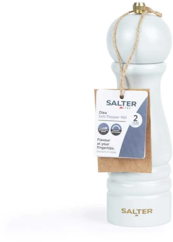 Salter BW120291EU7 Olea Salt & Pepper Mill Light Pilkas