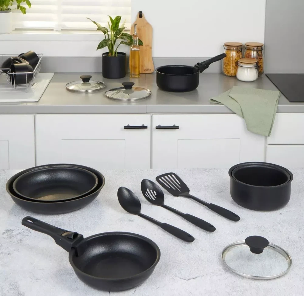 Salter BW12055IS Clip & Cook 14 dalių virtuvės rinkinys