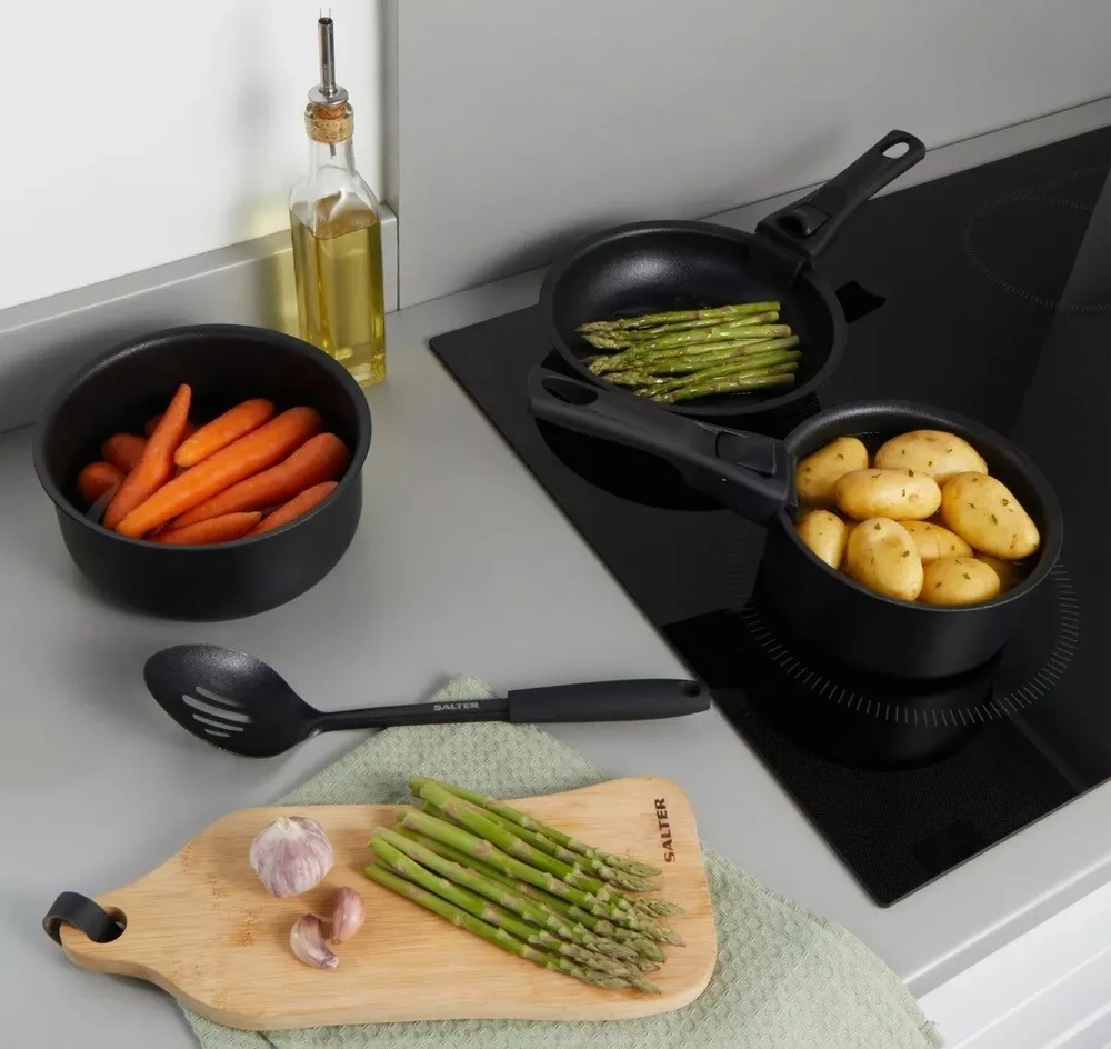 Salter BW12055IS Clip & Cook 14 dalių virtuvės rinkinys