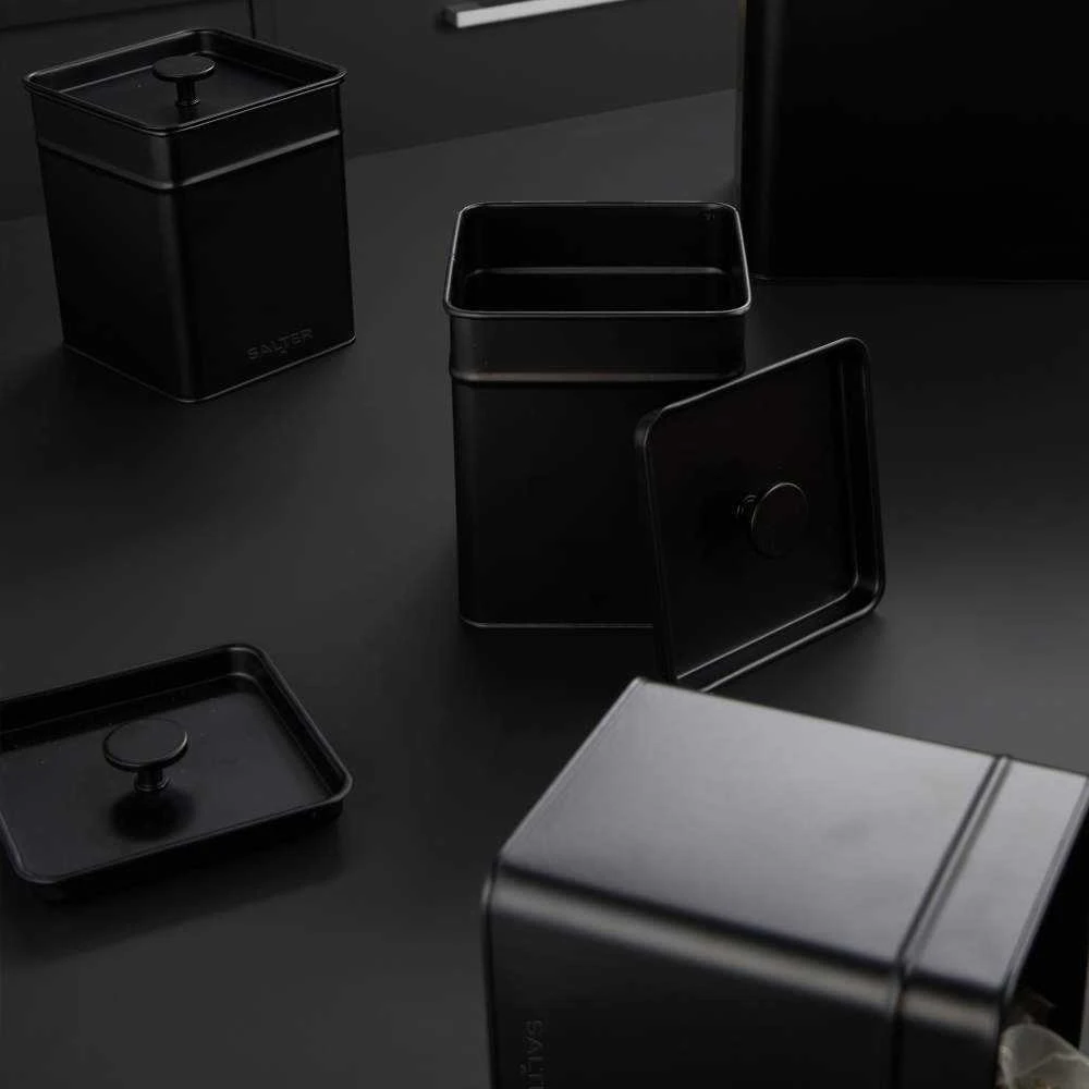 Salter BW124571EU7 Kuro 3-Piece Canister Set